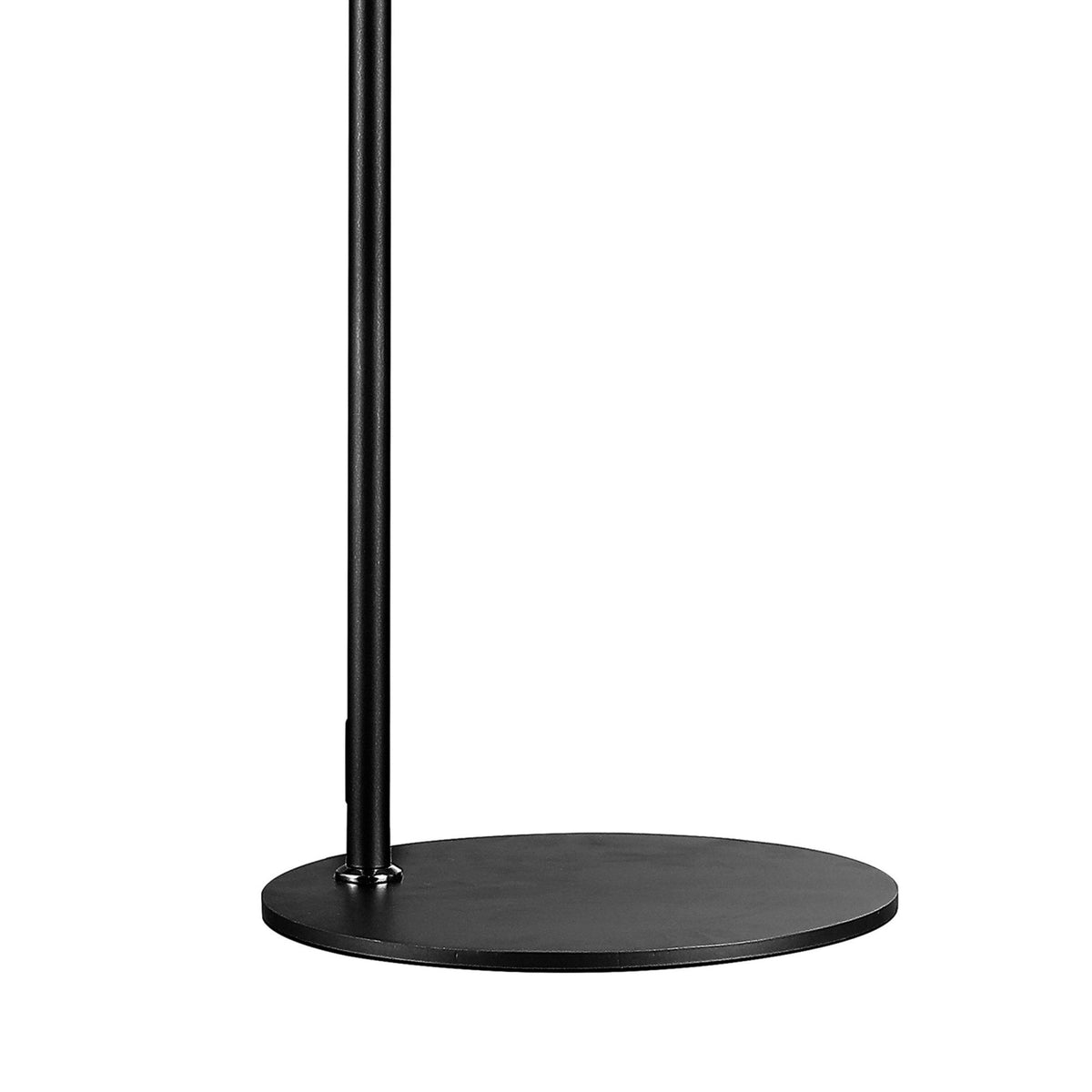 Belstone Floor Lamp in Black & Chrome with Amber Fade Glass