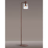 Belstone Floor Lamp in Mocha with Iridescent Fade Glass