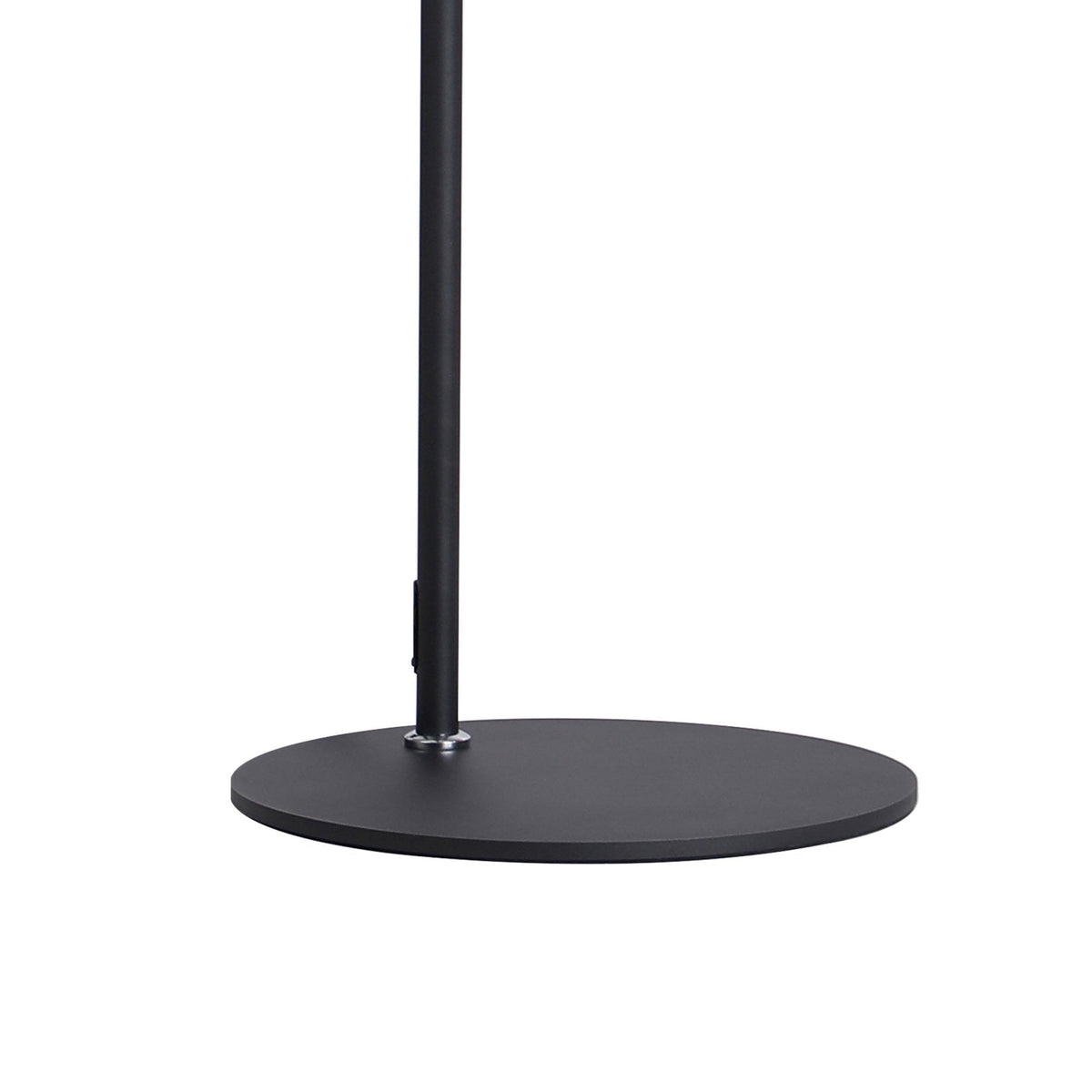 Belstone Large Floor Lamp in Black & Chrome with Amber Fade Glass