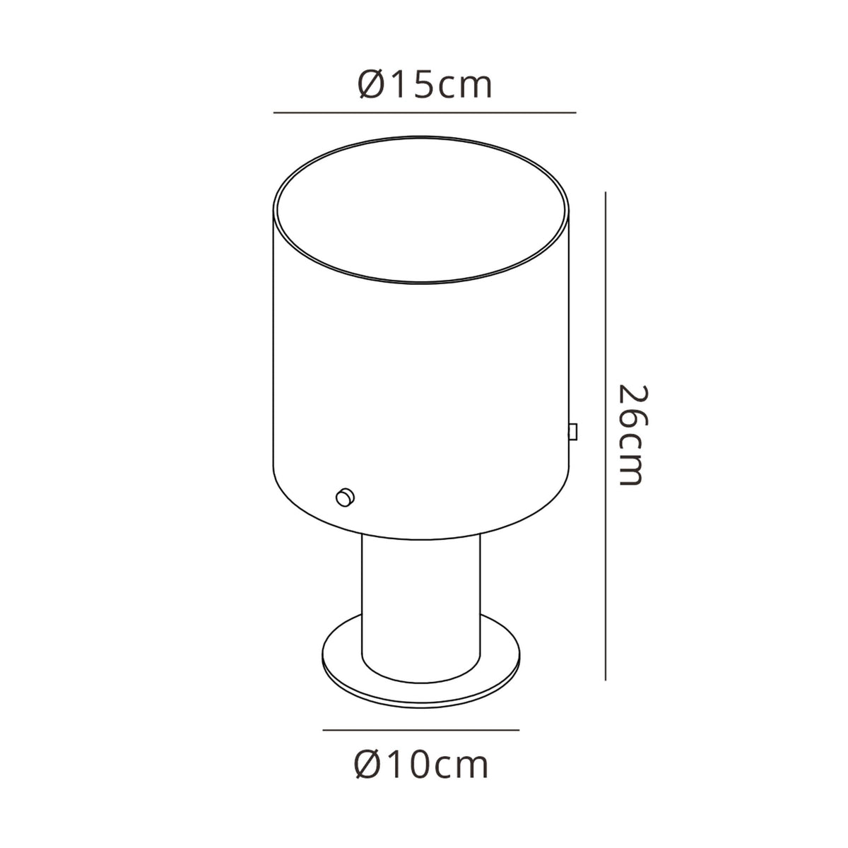 Belstone Table Lamp in Mocha with Smoke Fade Glass