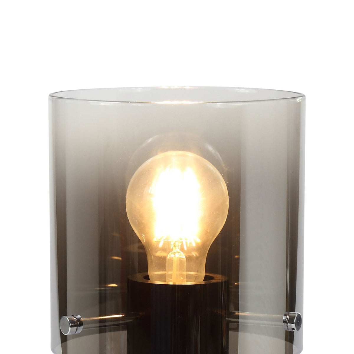 Belstone Table Lamp in Mocha with Smoke Fade Glass