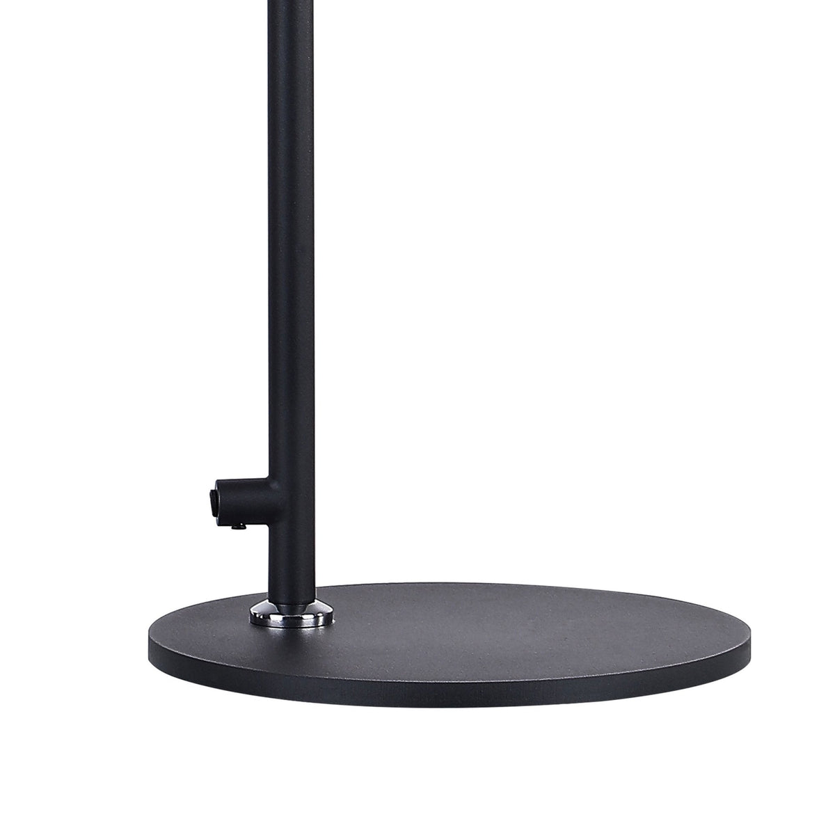 Belstone Large Table Lamp in Black & Chrome with Amber Fade Glass