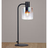 Belstone Large Table Lamp in Black & Chrome with Iridescent Fade Glass