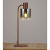 Belstone Large Table Lamp in Mocha with Smoke Fade Glass