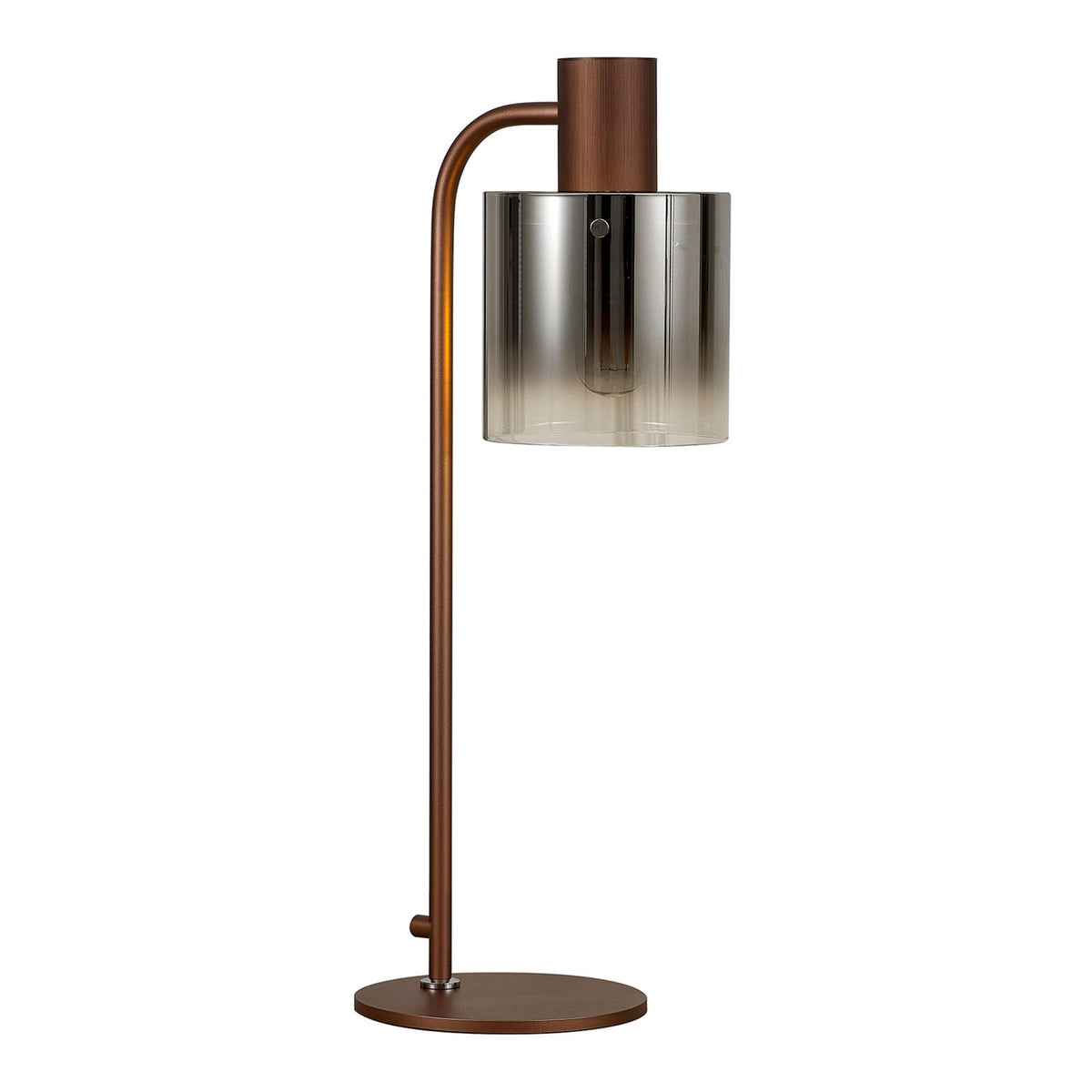 Belstone Large Table Lamp in Mocha with Smoke Fade Glass