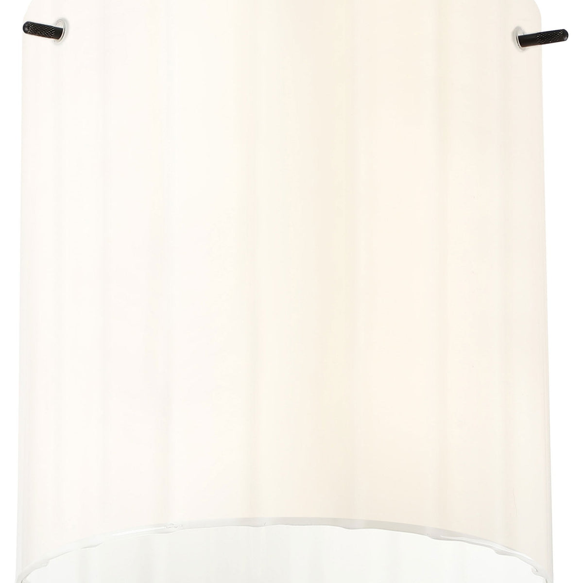 Belstone Wide Ribbed Round Flush Ceiling Light in Dark Grey with Gloss White Glass