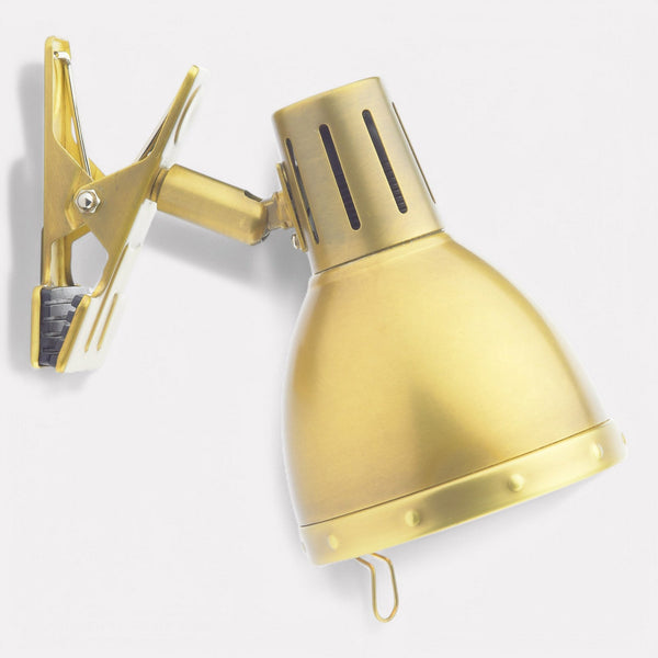 Osaka Clip On Wall Lamp in Brushed Brass