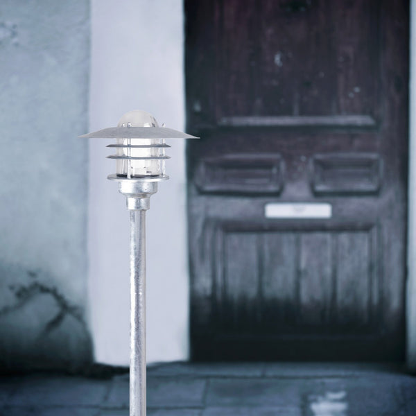 Agger IP54 Galvanised Coastal Bollard Light