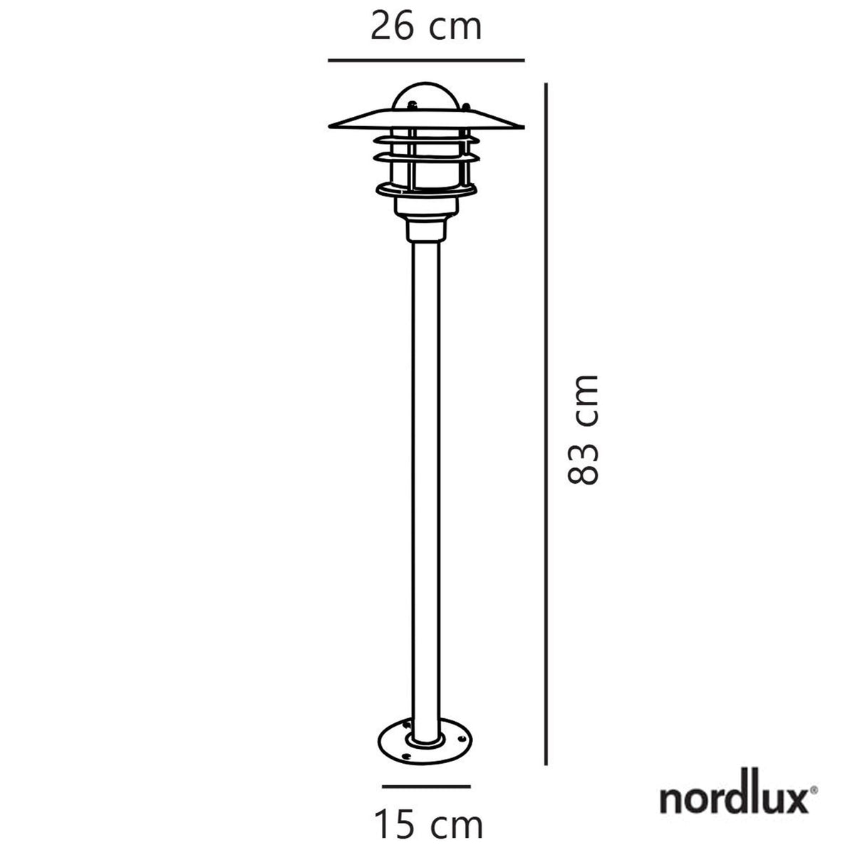 Agger IP54 Galvanised Coastal Bollard Light