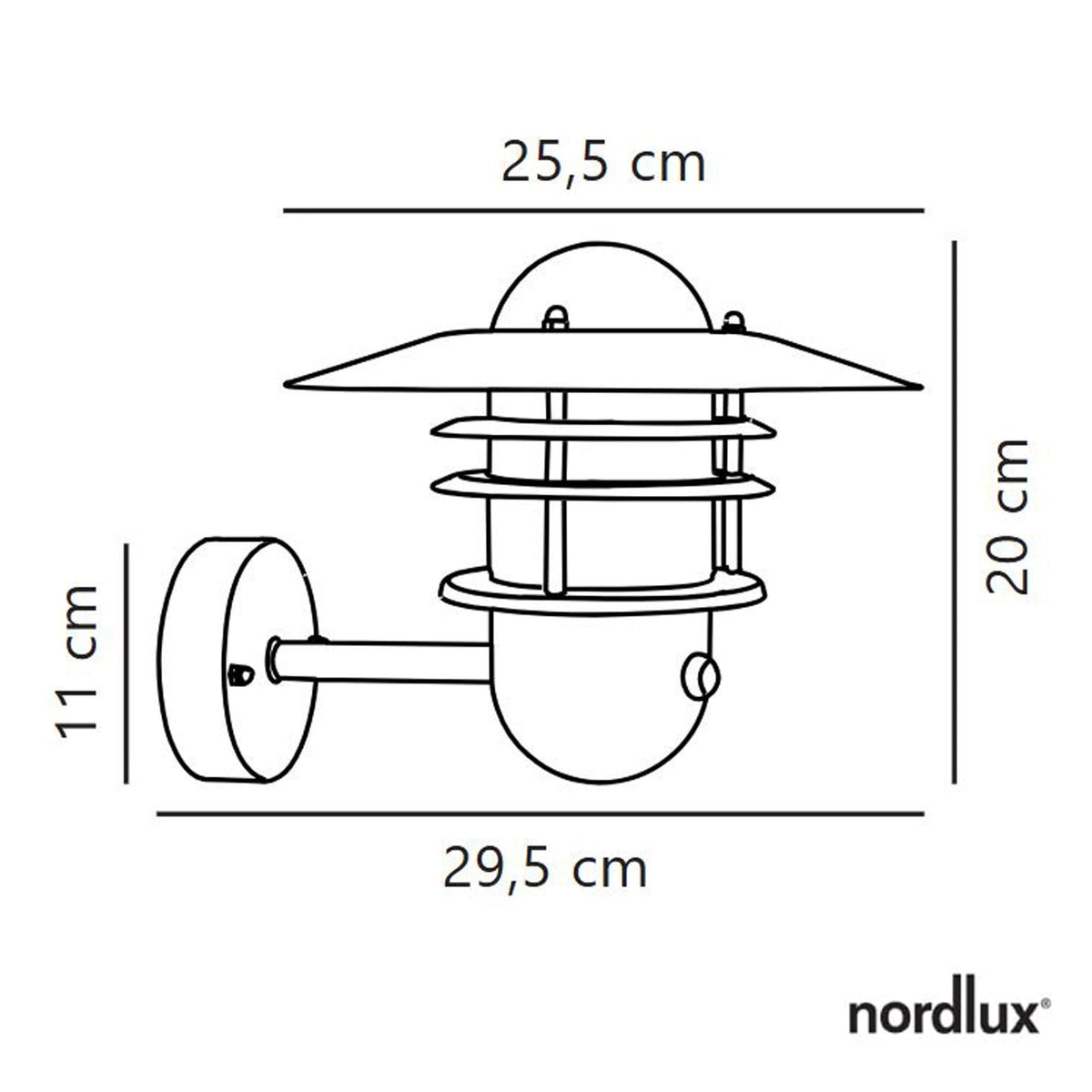 Agger Galvanised Coastal PIR Wall Light