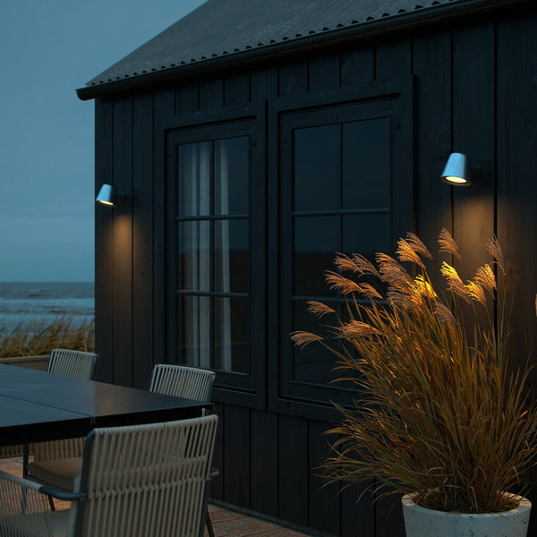 Aleria Coastal Galvanized Mast Wall Light