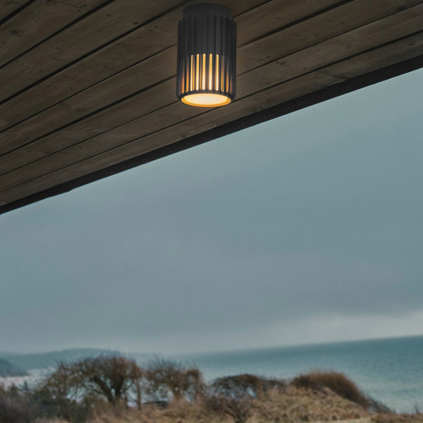 Aludra Coastal Surface Mounted Ceiling Light In Anthracite