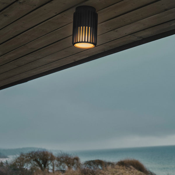 Aludra Coastal Surface Mounted Ceiling Light In Black