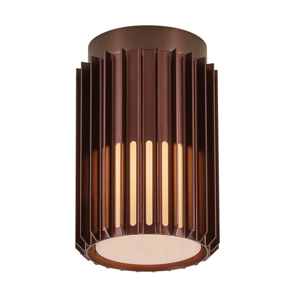 Aludra Coastal Surface Mounted Ceiling Light In Metallic Brown