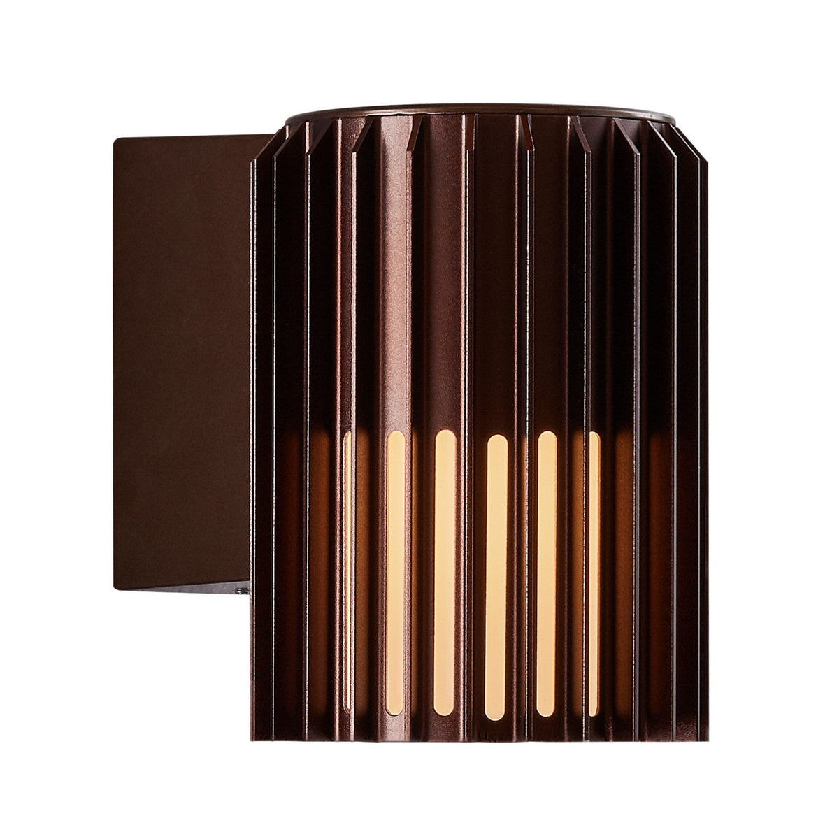 Aludra Coastal Wall Light In Metallic Brown