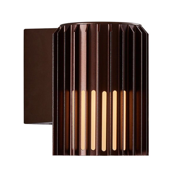 Aludra Coastal Wall Light In Metallic Brown