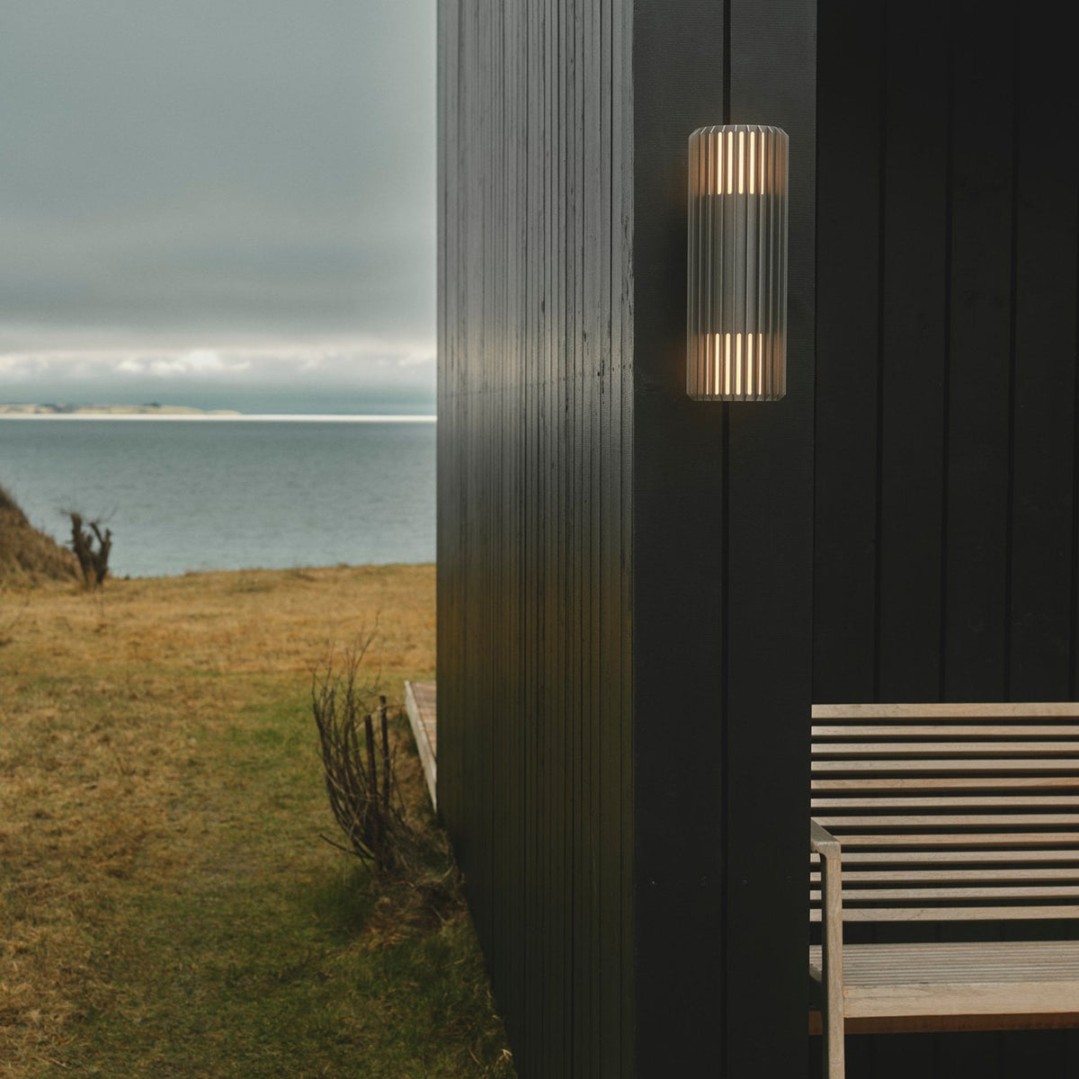 Aludra Coastal Double Wall Light In Anthracite