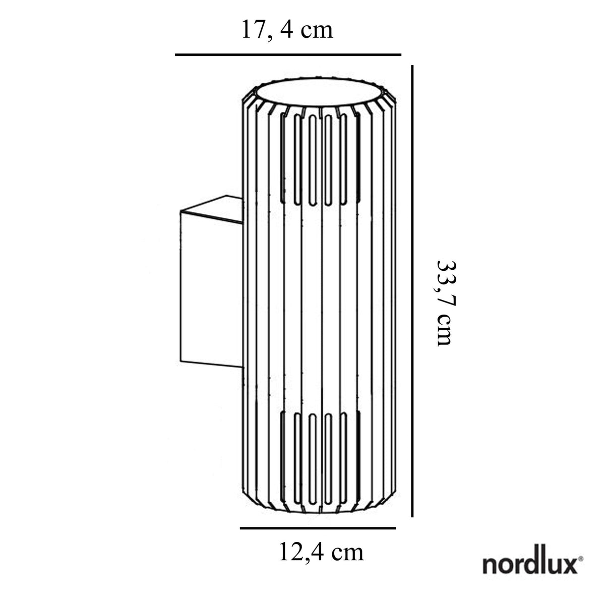 Aludra Coastal Double Wall Light In Anthracite