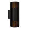 Aludra Coastal Double Wall Light In Black