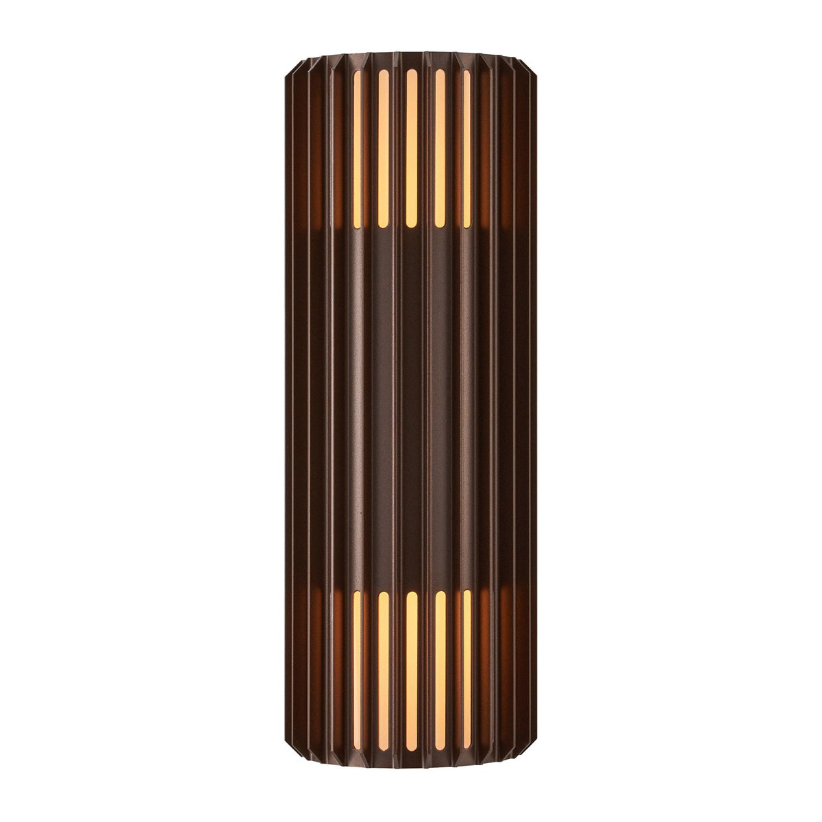 Aludra Coastal Double Wall Light In Metallic Brown