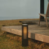 Aludra IP44 Coastal 45cm Bollard Light In Black