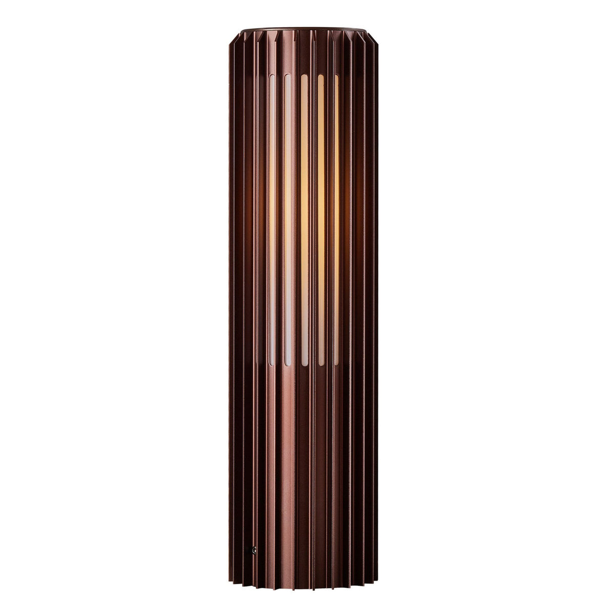 Aludra IP44 Coastal 45cm Bollard Light In Metallic Brown