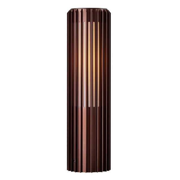 Aludra IP44 Coastal 45cm Bollard Light In Metallic Brown