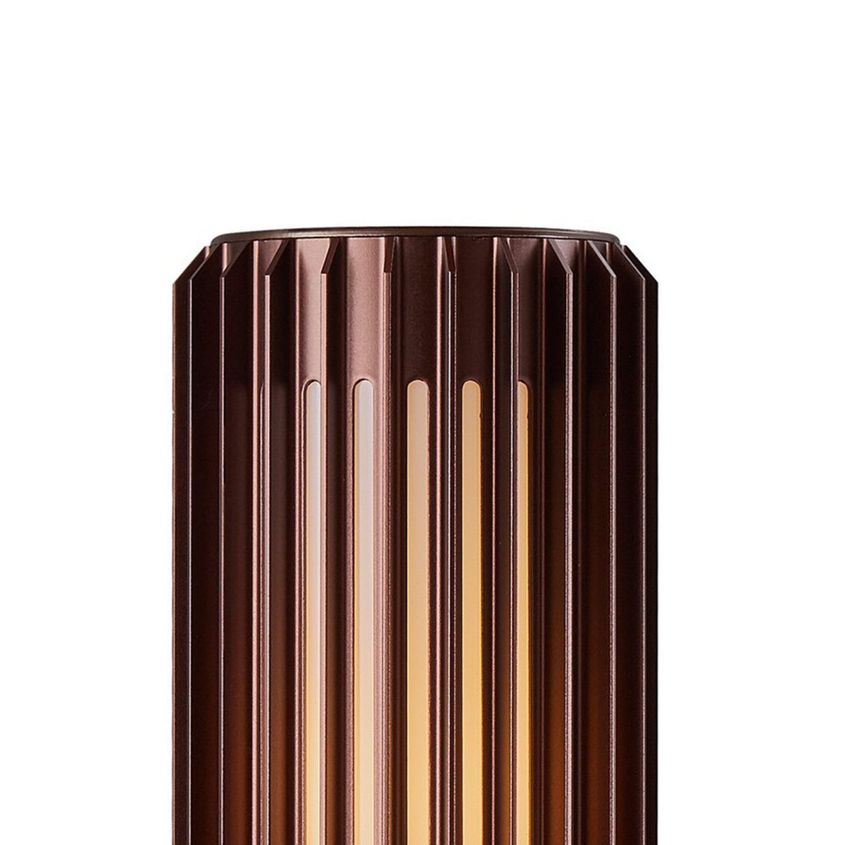 Aludra IP44 Coastal 45cm Bollard Light In Metallic Brown