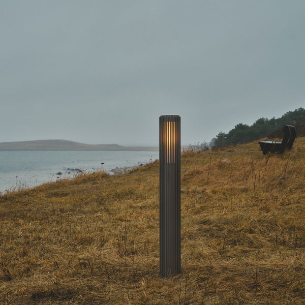 Aludra IP44 Coastal 95cm Bollard Light In Anthracite