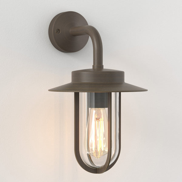 Montparnasse IP44 Exterior Wall Light in Bronze