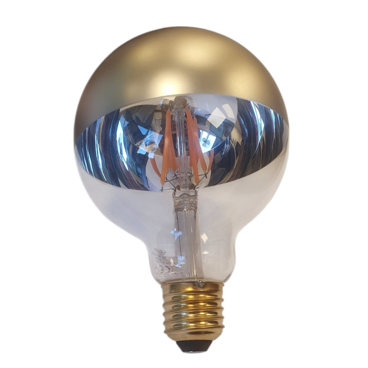 E27 Dimmable Warm White Gold Top 95mm LED Globe 4w 1800K 200lm