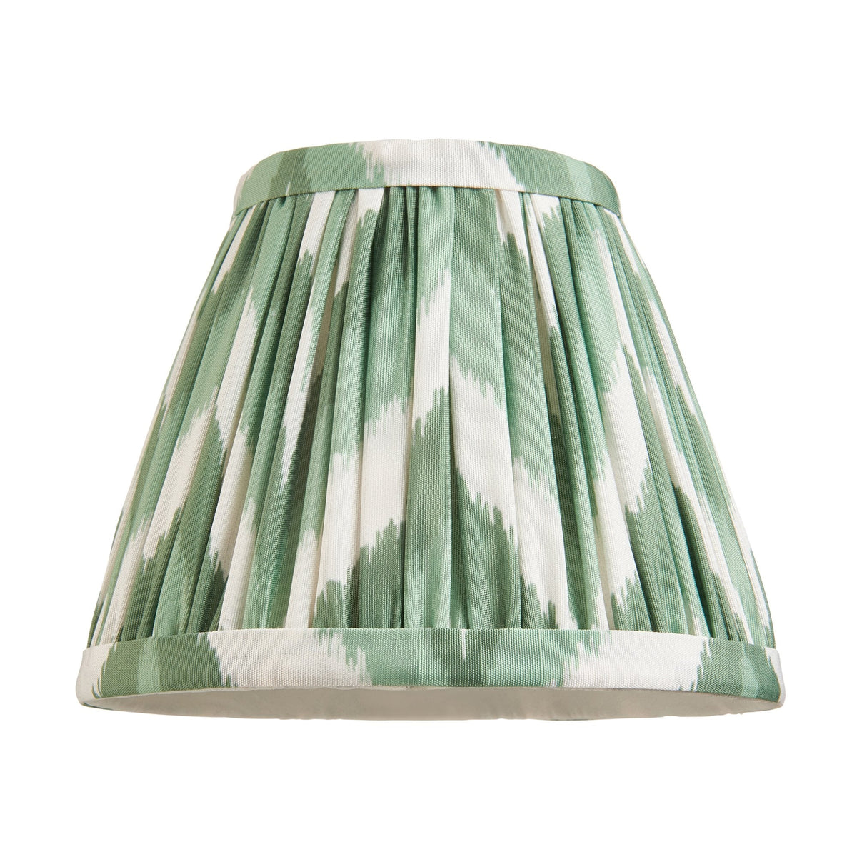 Burley Rechargeable Wall Light in Brushed Aged Brass with Zigzag 16cm Cotswold Green Shade