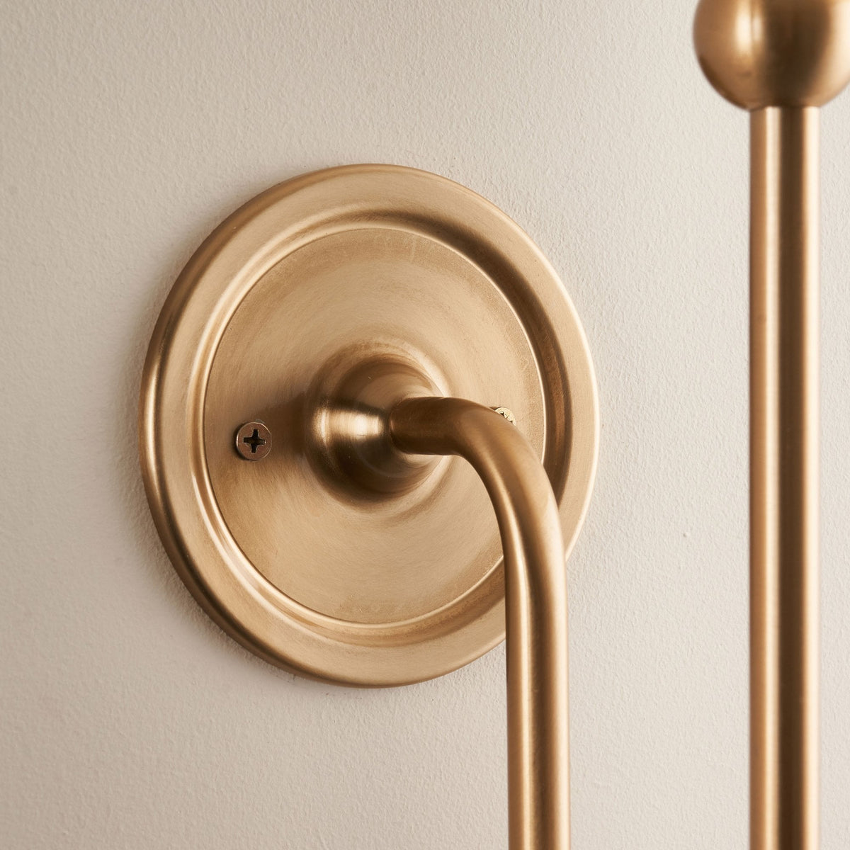 Santiago Curved Wall Light in Brushed Aged Brass with Zigzag 16cm Pearl Grey Shade