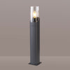 Aspatria 60cm Exterior IP44 Post Light in Dark Grey with Clear Diffuser