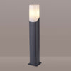 Aspatria 60cm Exterior IP44 Post Light in Dark Grey with Opal Diffuser