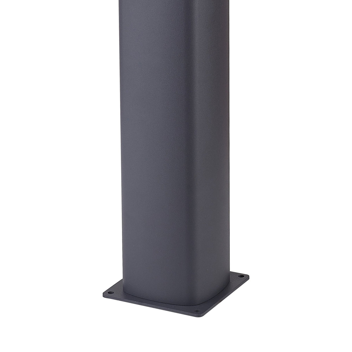 Aspatria 60cm Exterior IP44 Post Light in Dark Grey with Opal Diffuser