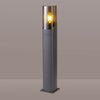 Aspatria 60cm Exterior IP44 Post Light in Dark Grey with Smoke Diffuser