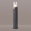 Aspatria PIR 60cm Exterior IP44 Post Light in Dark Grey with Clear Diffuser
