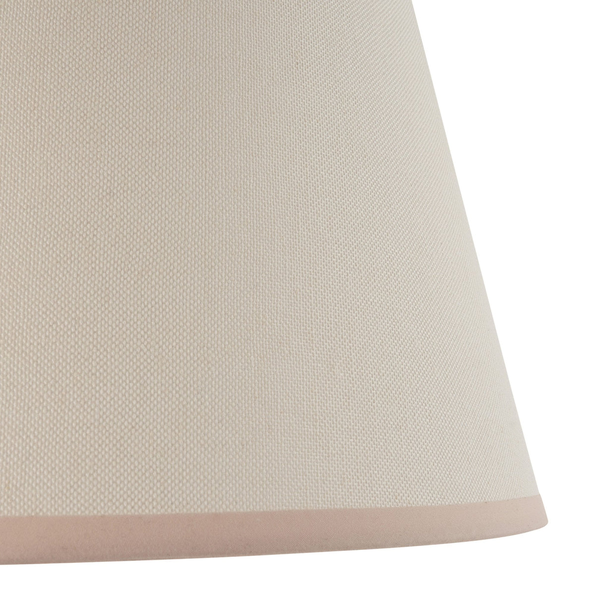 Bobble Ceramic Table Lamp in Gloss White with Ivy 35cm Vintage White Shade