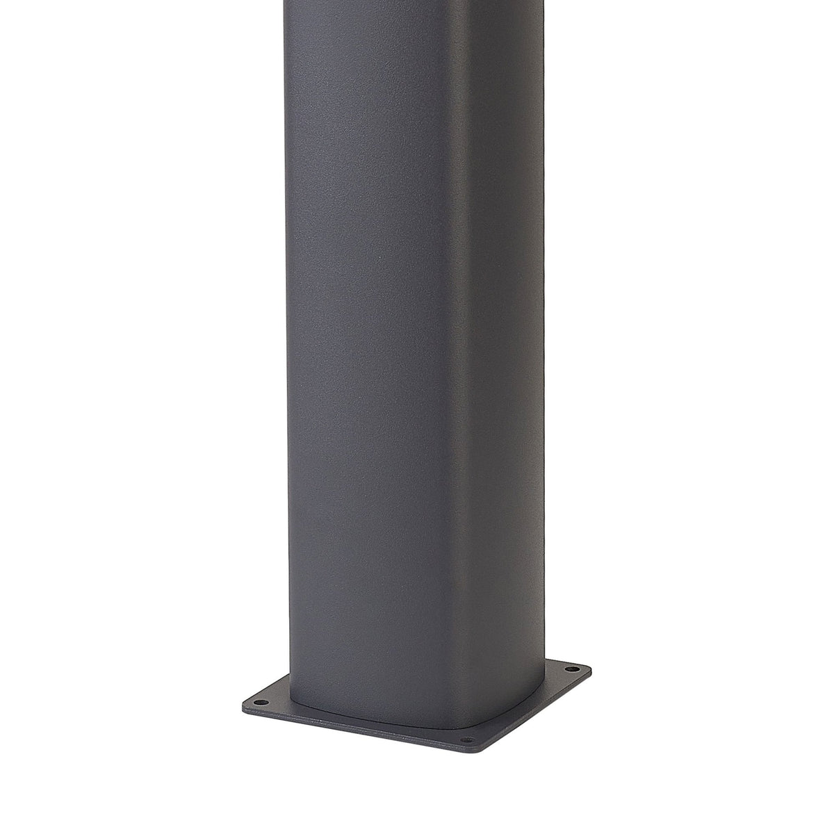 Aspatria PIR 60cm Exterior IP44 Post Light in Dark Grey with Smoke Diffuser