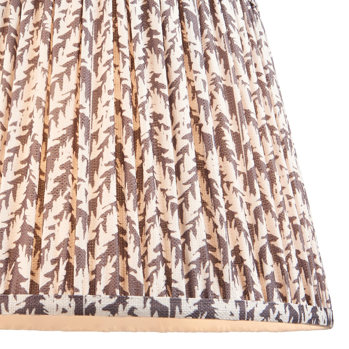 Borello Ceramic Table Lamp in Vintage White with Leaf 35cm Pearl Grey Shade