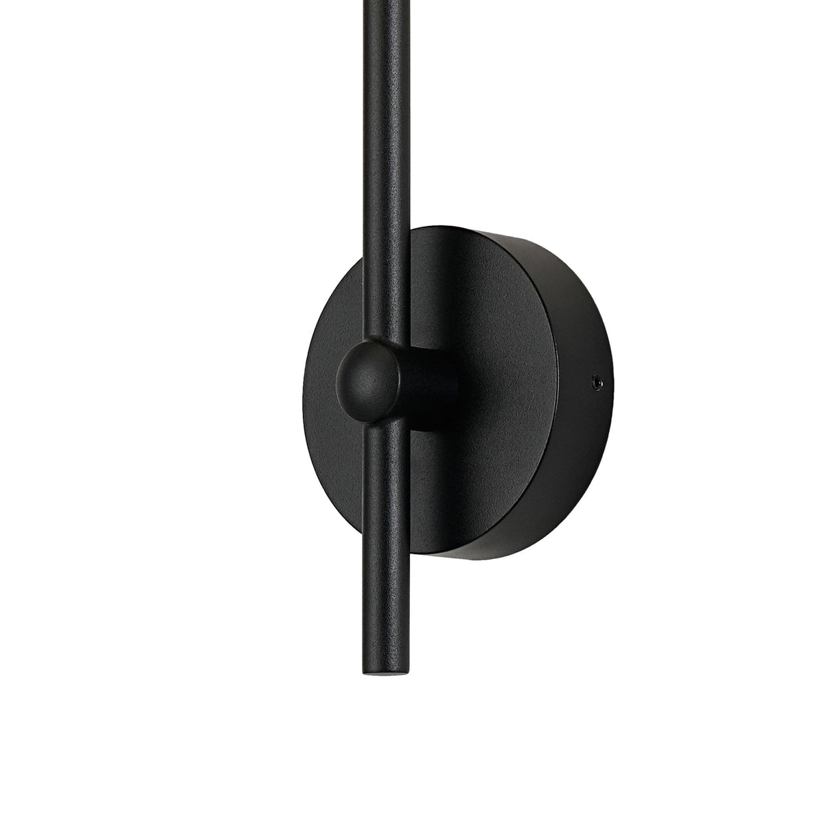 Tenterden Curved Arm IP44 Wall Light in Satin Black with Segment Round Opal Glass Diffuser