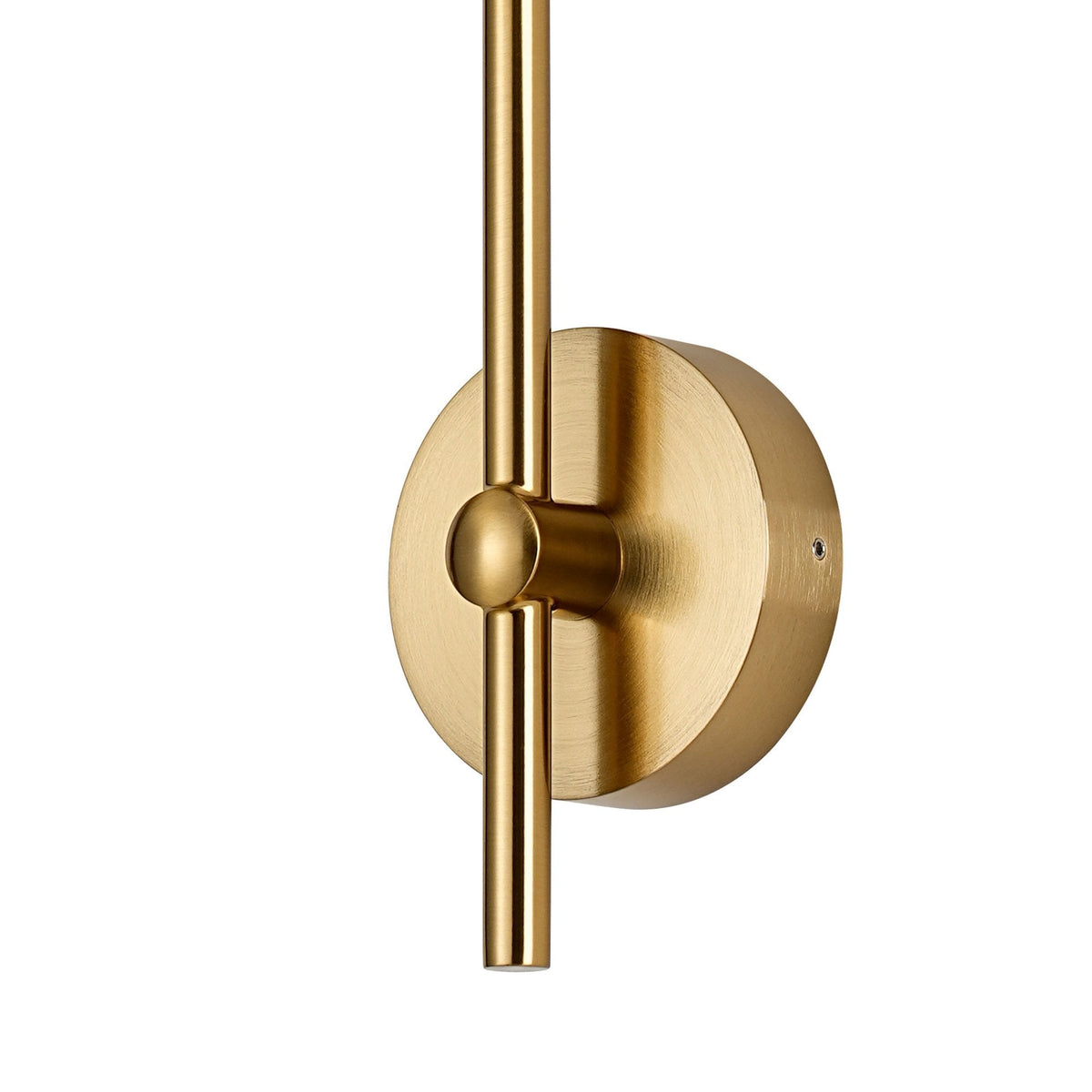 Tenterden Curved Arm IP44 Wall Light in Brass Gold with Segment Round Opal Glass Diffuser