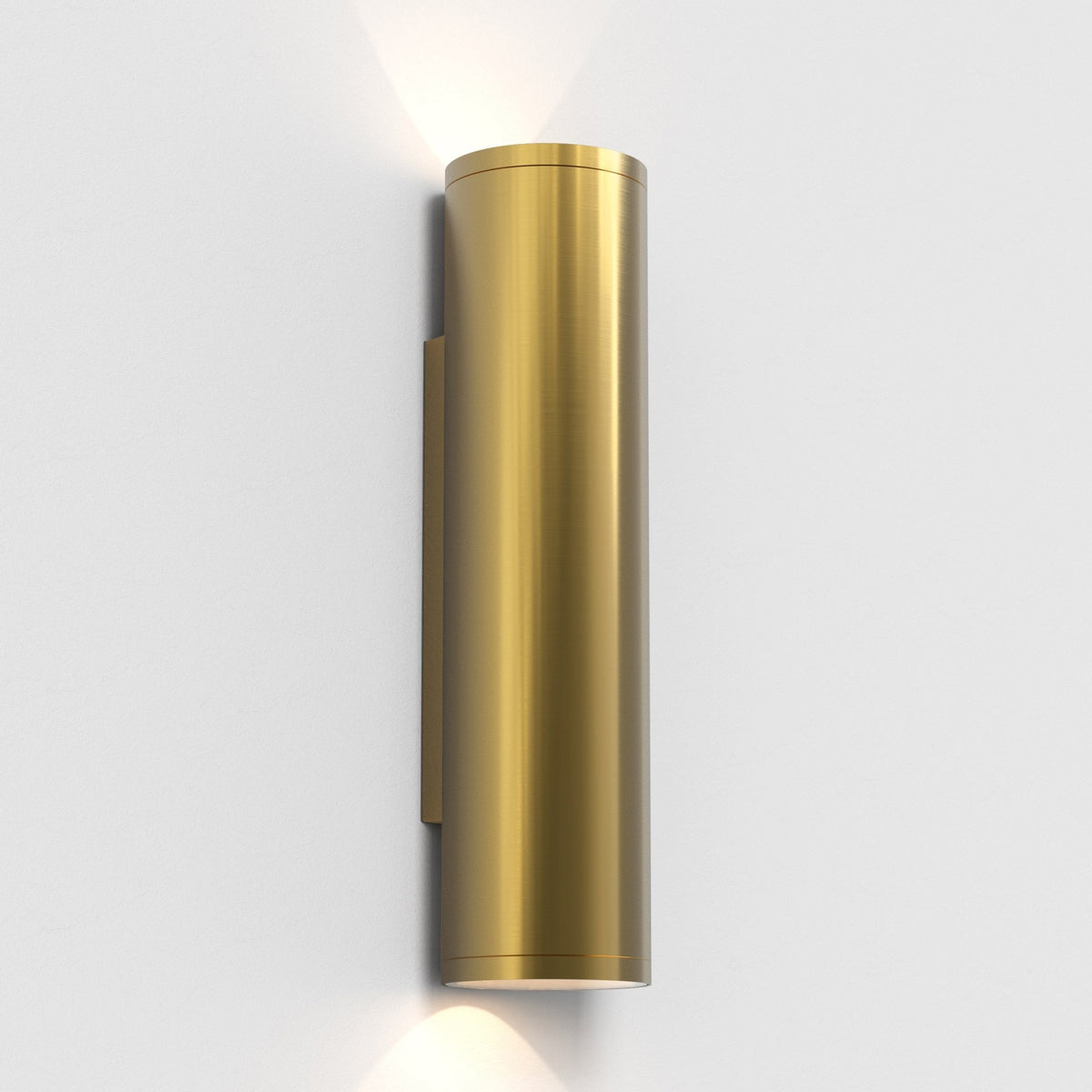 Ava 300 Coastal Single Wall Light in Brushed Brass