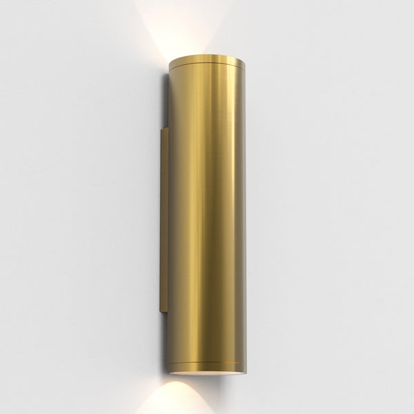 Ava 300 Coastal Single Wall Light in Brushed Brass
