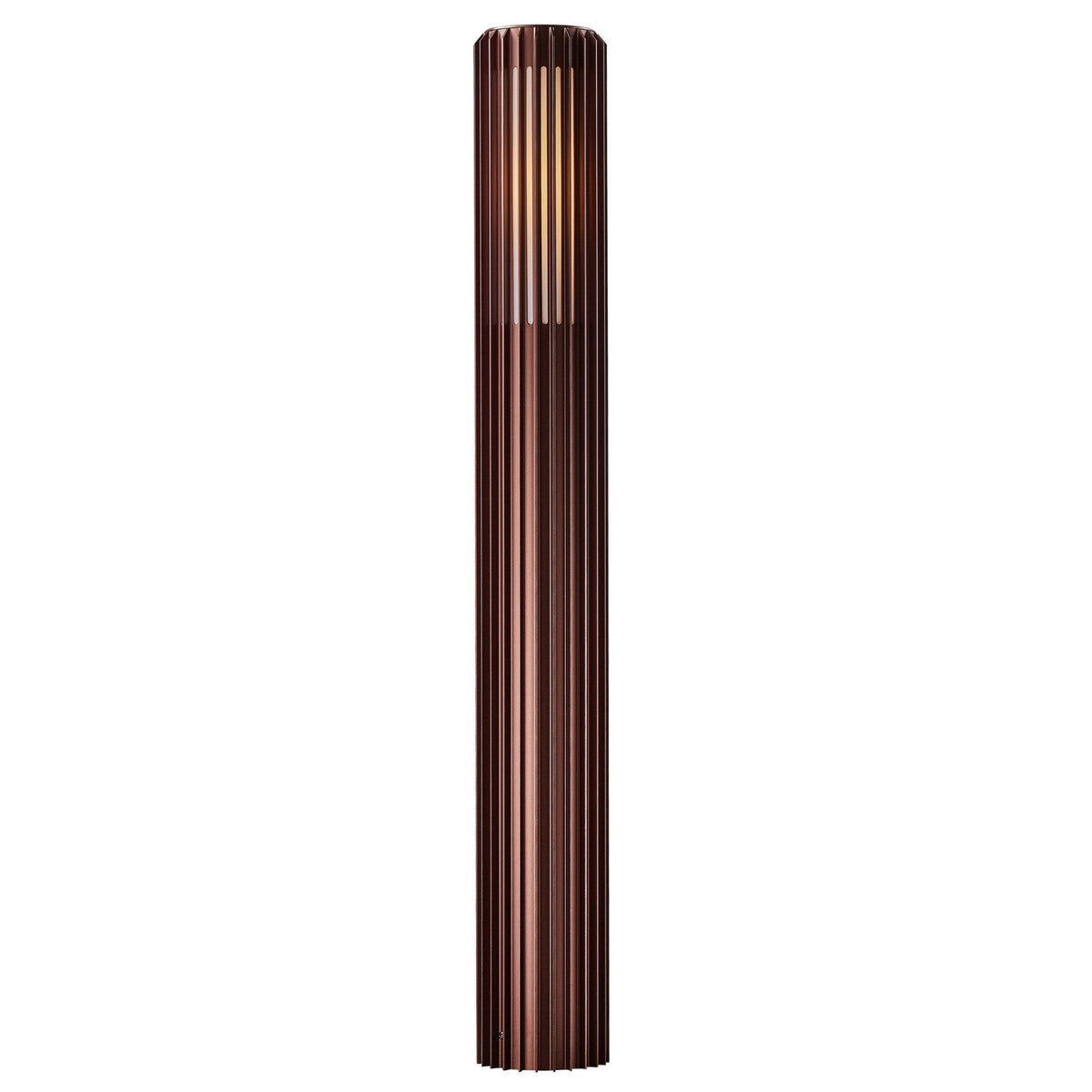 Aludra IP44 Coastal 95cm Bollard Light In Metallic Brown