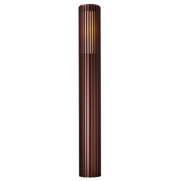Aludra IP44 Coastal 95cm Bollard Light In Metallic Brown