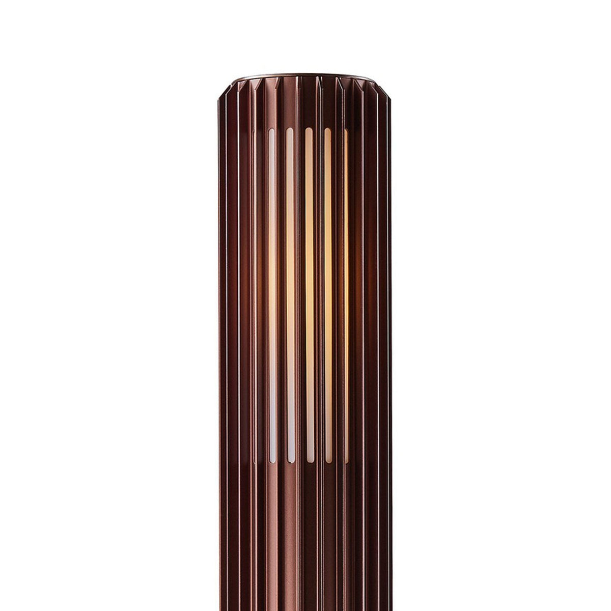 Aludra IP44 Coastal 95cm Bollard Light In Metallic Brown