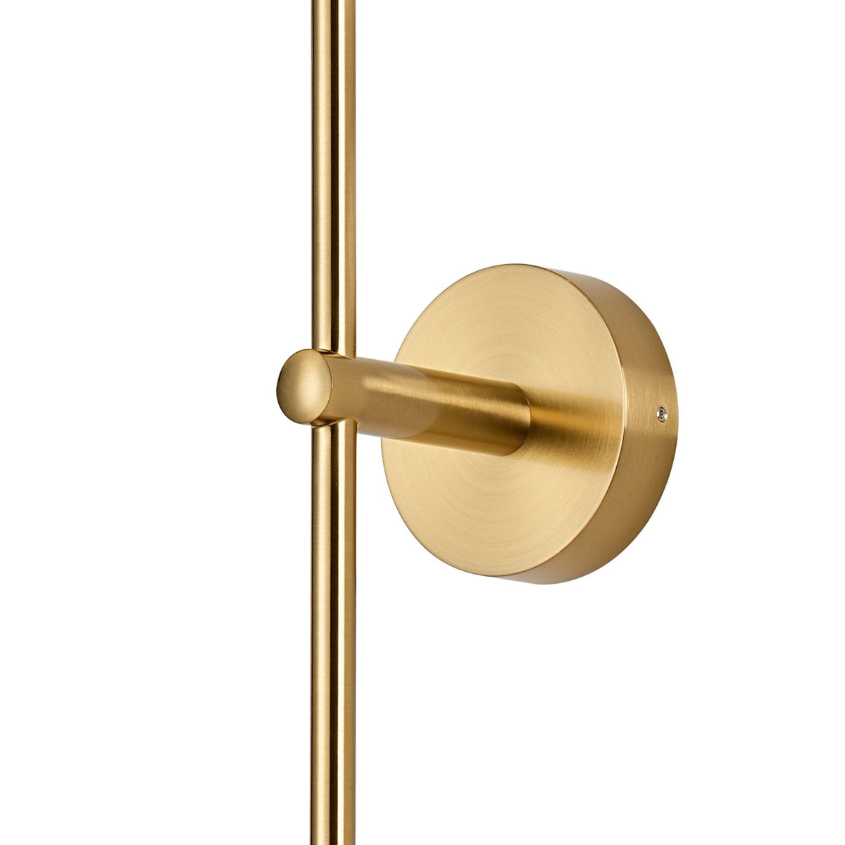Tenterden Tall Twin Arm IP44 Wall Light in Brass Gold with Waved Round Clear Glass Diffusers