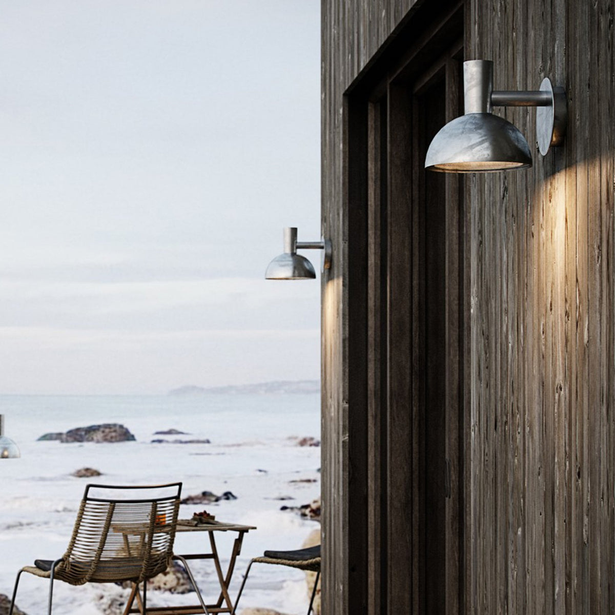 Arki 20 Galvanised Coastal Wall Light